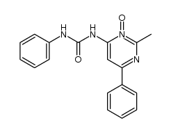 2-Methyl-4-phenyl-6-(N'-phenylureido)pyrimidine 1-Oxide结构式