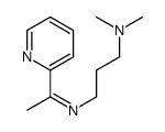 N,N-dimethyl-3-(1-pyridin-2-ylethylideneamino)propan-1-amine Structure