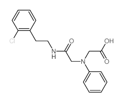 [(2-{[2-(2-Chlorophenyl)ethyl]amino}-2-oxoethyl)-(phenyl)amino]acetic acid结构式