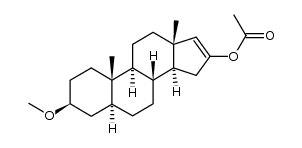 3β-Methoxy-16-acetoxy-5α-androsten-(16)结构式