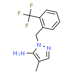 4-Methyl-1-[2-(trifluoromethyl)benzyl]-1H-pyrazol-5-amine picture