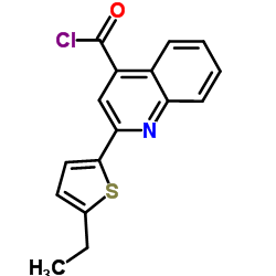 2-(5-Ethyl-2-thienyl)-4-quinolinecarbonyl chloride结构式