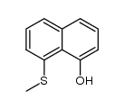 1-hydroxy-8-(methylthio)naphthalene Structure