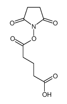 5-((2,5-二氧代吡咯烷-1-基)氧基)-5-氧代戊酸结构式