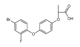 (2R)-2-[4-(4-bromo-2-fluorophenoxy)phenoxy]propanoic acid Structure