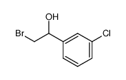 2-溴-1-(3-氯苯基)乙醇结构式