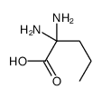 2,2-diaminopentanoic acid Structure