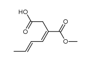 3-methoxycarbonylhepta-3,5-dienoic acid Structure