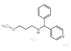 (3-Methoxy-propyl)-(phenyl-pyridin-4-yl-methyl)-amine dihydrochloride structure