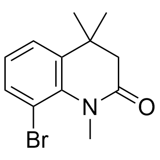 8-溴-1,4,4-三甲基-3,4-二氢喹啉-2(1H)-酮结构式