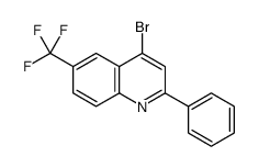 4-Bromo-2-phenyl-6-trifluoromethylquinoline结构式
