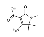 4-Amino-3-hydroxycarbonyl-1,5-dihydro-1,5,5-trimethyl-pyrrol-2-on结构式