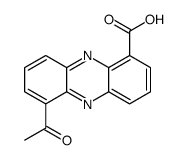 6-acetylphenazine-1-carboxylic acid结构式