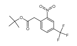 tert-butyl 2-nitro-4-trifluoromethyl-phenylacetate Structure