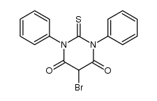 5-bromo-1,3-diphenyl-2-thio-barbituric acid结构式