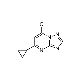 7-Chloro-5-cyclopropyl-[1,2,4]triazolo[1,5-a]pyrimidine Structure