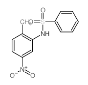 Benzenesulfonamide,N-(2-methyl-5-nitrophenyl)-结构式