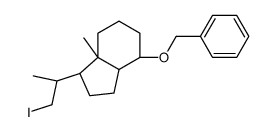 (1R,4S,7aR)-4-benzyloxy-1-[(1S)-2-iodo-1-methyl-ethyl]-7a-methyl- 1,2,3,3a,4,5,6,7-octahydroindene Structure