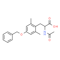 2-acetamido-3-(4-(benzyloxy)-2,6-dimethylphenyl)propanoic acid structure