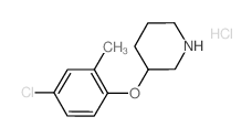 3-(4-Chloro-2-methylphenoxy)piperidine hydrochloride Structure