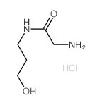 2-Amino-N-(3-hydroxypropyl)acetamide hydrochloride Structure