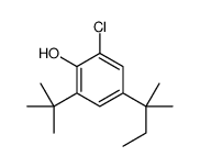 2-tert-butyl-6-chloro-4-(2-methylbutan-2-yl)phenol Structure