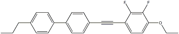 4-[(4-Ethoxy-2,3-difluorophenyl)ethynyl]-4'-propyl-1,1'-biphenyl Structure
