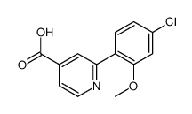 2-(4-chloro-2-methoxyphenyl)pyridine-4-carboxylic acid Structure
