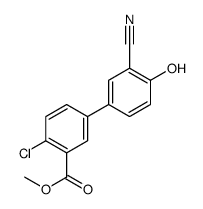 methyl 2-chloro-5-(3-cyano-4-hydroxyphenyl)benzoate Structure