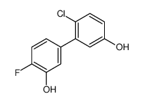 5-(2-chloro-5-hydroxyphenyl)-2-fluorophenol结构式