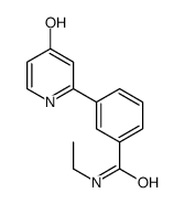 N-ethyl-3-(4-oxo-1H-pyridin-2-yl)benzamide结构式