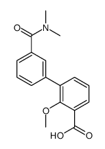 3-[3-(dimethylcarbamoyl)phenyl]-2-methoxybenzoic acid Structure