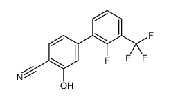 4-[2-fluoro-3-(trifluoromethyl)phenyl]-2-hydroxybenzonitrile结构式