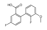5-fluoro-2-(2-fluoro-3-methoxyphenyl)benzoic acid Structure