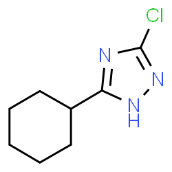 3-Chloro-5-cyclohexyl-1H-1,2,4-triazole结构式