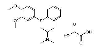 1-[2-(3,4-dimethoxyphenyl)sulfanylphenyl]-N,N-dimethylpropan-2-amine,oxalic acid Structure