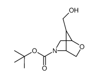 Rel-(1R,4R)-tert-butyl 7-(hydroxymethyl)-2-oxa-5-azabicyclo[2.2.1]heptane-5-carboxylate Structure