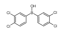 bis(3,4-dichlorophenyl)borinic acid Structure