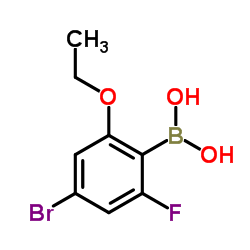 2-Fluoro-4-bromo-6-ethoxyphenylboronic acid structure