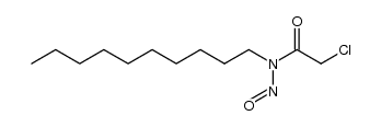 N-(n-Decyl)-N-nitroso-α-chloroacetamide Structure