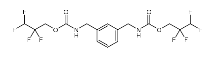 m-xylylene bis(2,2,3,3-tetrafluoropropylcarbamate)结构式