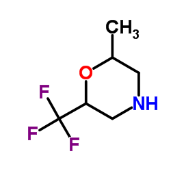 2-Methyl-6-(trifluoromethyl)morpholine Structure