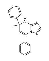 5-methyl-5,7-diphenyl-4,5-dihydro[1,2,4]triazolo[1,5-a]pyrimidine结构式