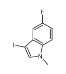 5-fluoro-3-iodo-1-methyl-1H-indole Structure