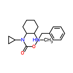 Benzyl cyclopropyl[2-(methylamino)cyclohexyl]carbamate Structure