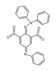 N-(Diphenylamino)-N'-(phenyl)-2,6-dinitrobenzoquinonediimine Structure