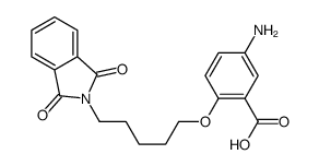 5-amino-2-[5-(1,3-dioxoisoindol-2-yl)pentoxy]benzoic acid Structure