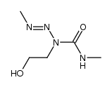 1-Methyl-3-(2-hydroxyethyl)-3-(methylcarbamoyl)triazene结构式