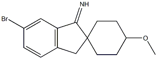 (1r,4r)-6'-bromo-4-methoxyspiro[cyclohexane-1,2'-inden]-1'(3'H)-imine结构式