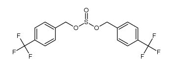 bis(p-trifluoromethylbenzyl) sulfite Structure